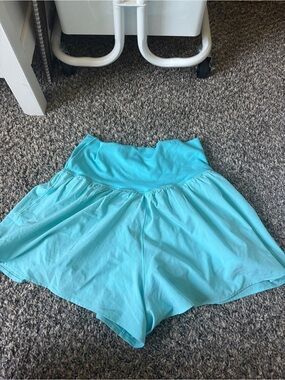 Aerie teal blue crossover shorts xs